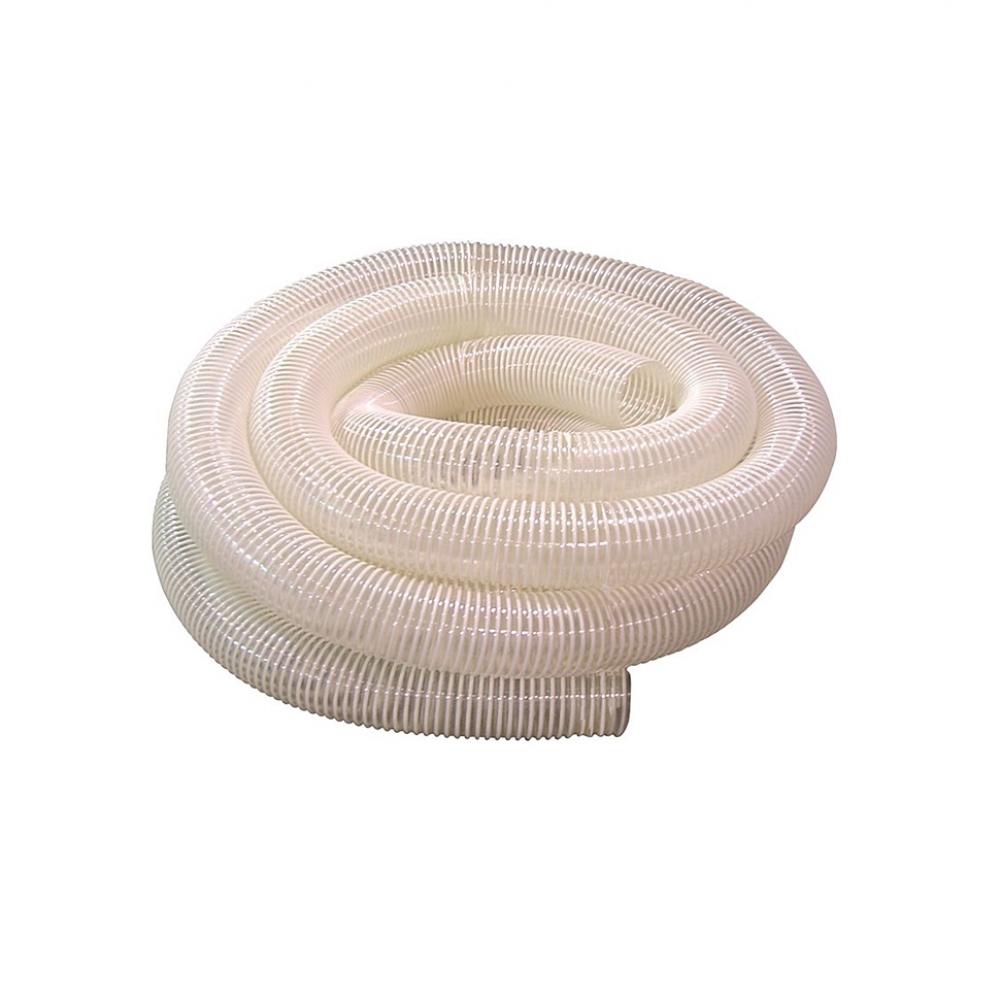 4" x 50' Clear flexible collaPSIble PVC hose