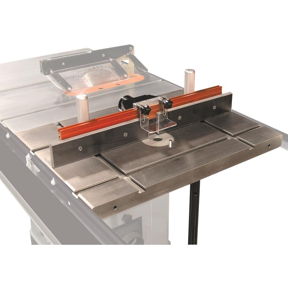Industrial router table and fence attachment