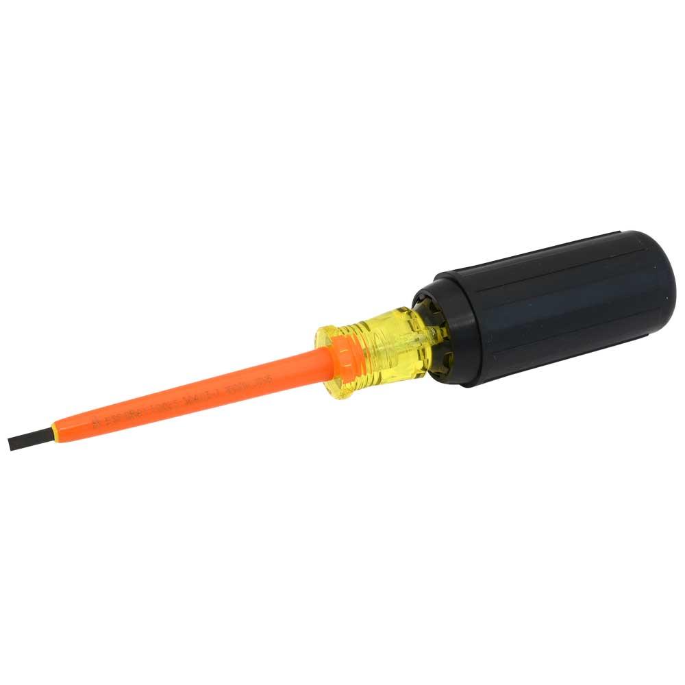 Electrician's Slotted Screwdriver, 3" Blade Length, .016 X 1/8" Tip, 1000V Insulated