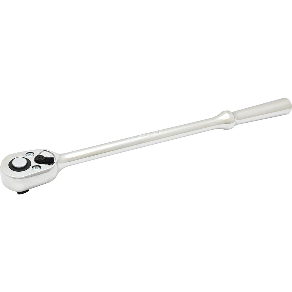 1/2" Drive. 40-Tooth Mirror Chrome Quick Release Ratchet, 15" Long