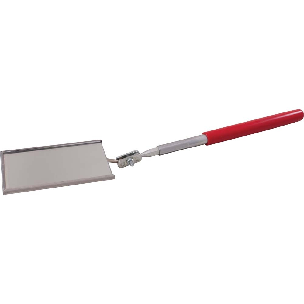 2-1/8" X 3-1/2" Rectangular Telescopic Inspection Mirror, 11-15" Long