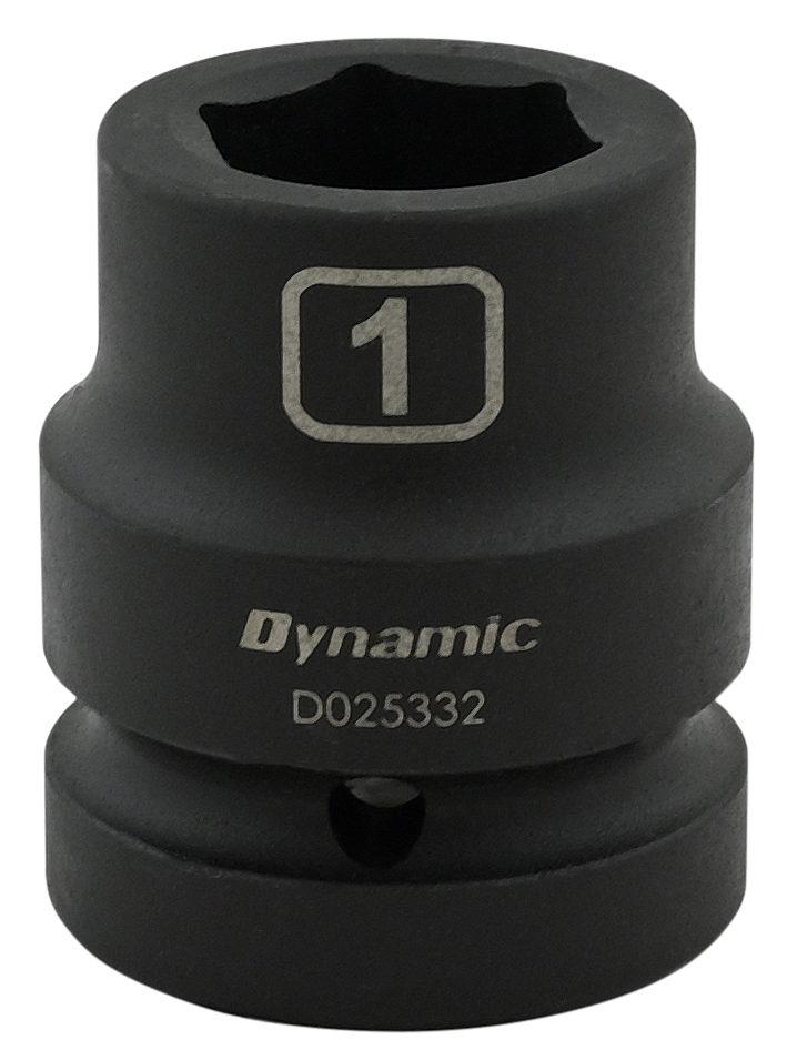 1'' X 1" Drive, 6 Point Standard Length, Impact Socket