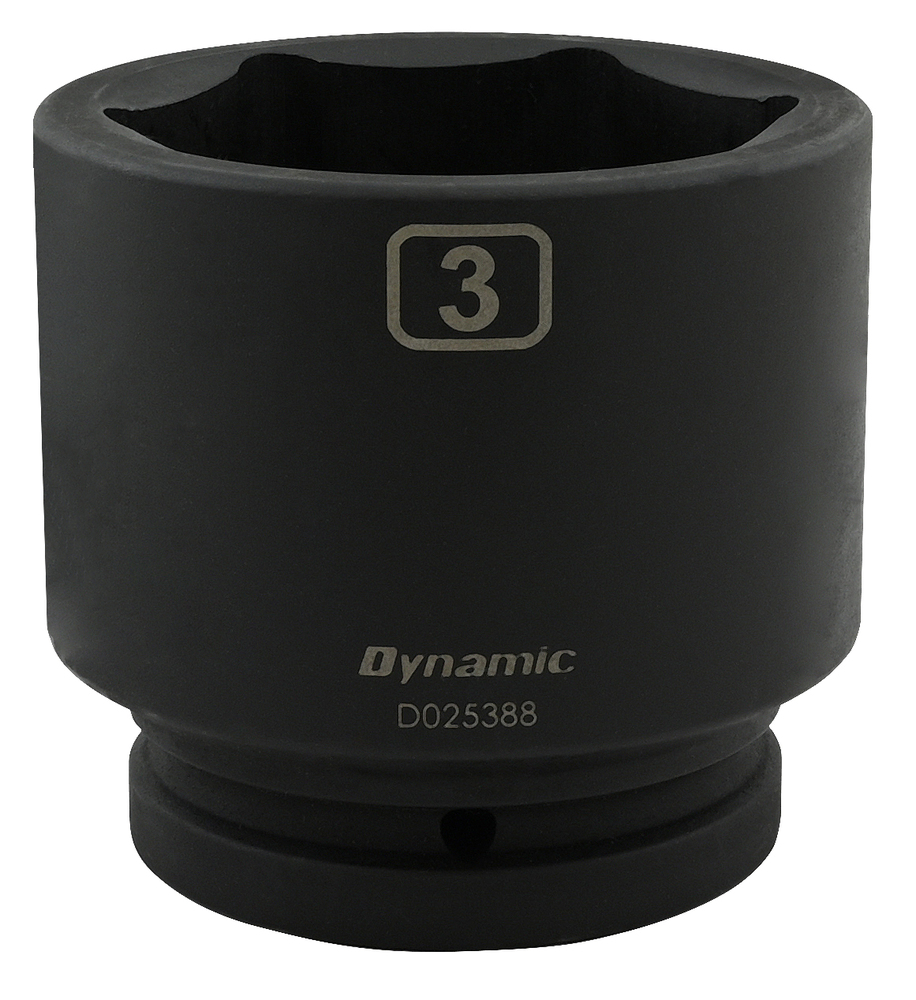 3'' X 1" Drive, 6 Point Standard Length, Impact Socket