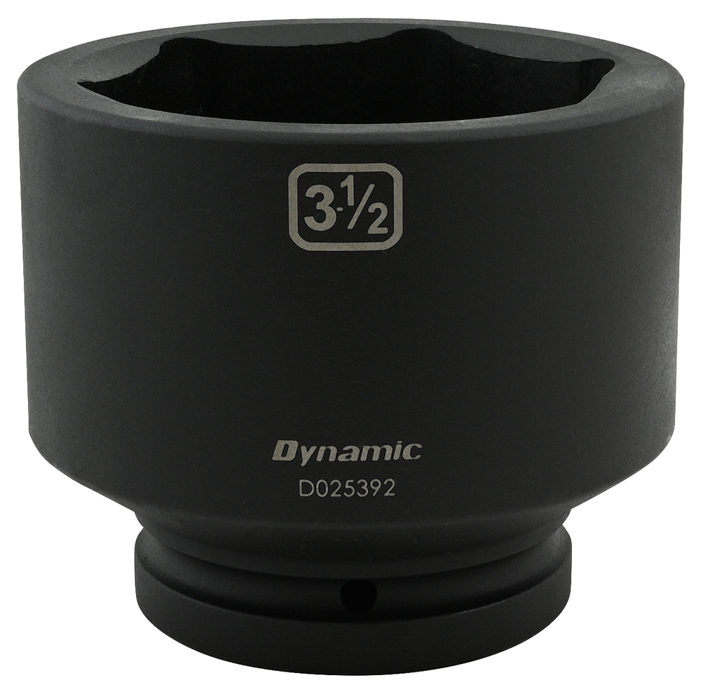 3-1/2'' X 1" Drive, 6 Point Standard Length, Impact Socket
