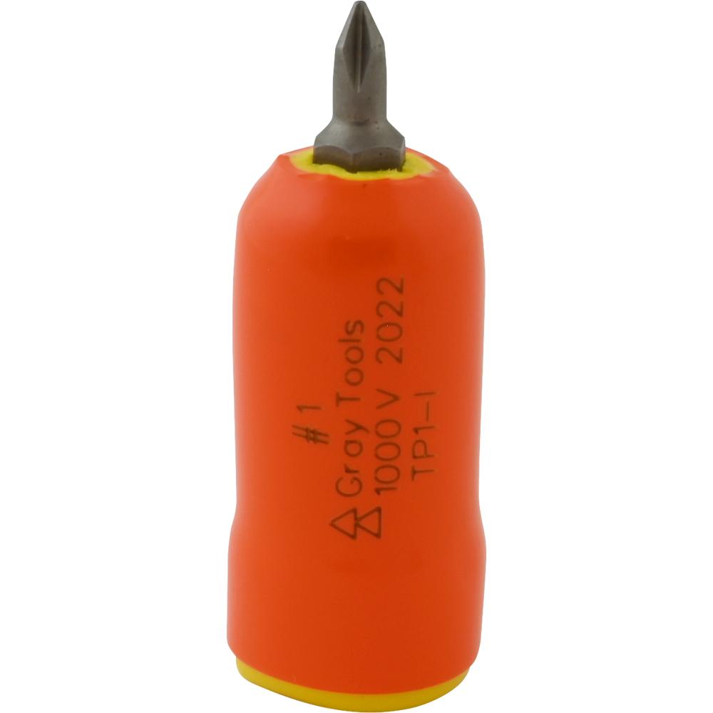 No. 1 X 3/8" Drive Standard Length Phillips Head, 1000V Insulated Socket