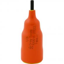 Gray Tools TW4-I - 1/8" X 3/8" Drive Standard Length Hex Head, 1000V Insulated Socket
