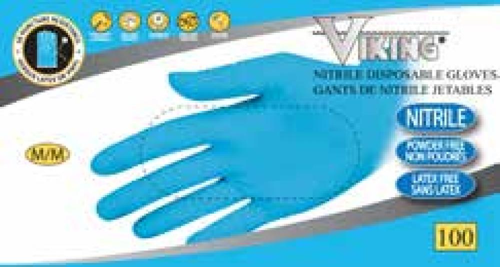 Viking PF Blue Nitrile Disp (L) 100pk