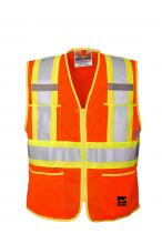 Alliance Mercantile 6112O-XXXXXL - Open Road Zipper Survey Vest