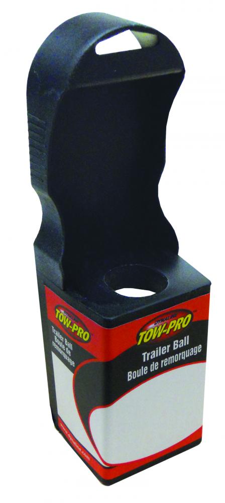 Black Trailer Ball Holder -7.36" x 2.64" x 2.99"