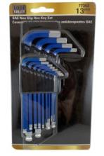 Dynaline 77352 - 13pc SAE Non Slip Hex Key Set