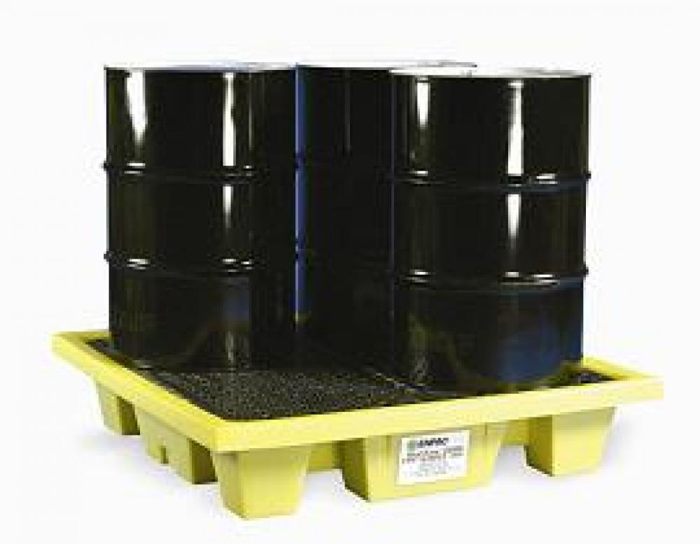 Poly-Slim-Line 6000 With Drain (4 DRUM) 49" L x 49" W x 8.75" H