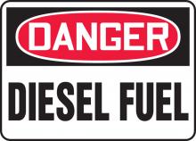 Accuform MCHL226VA - Safety Sign, DANGER DIESEL FUEL, 10" x 14", Aluminum