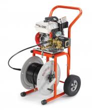 RIDGID Tool Company 63882 - Above With: – H-30 Cart – 110'  x 1?4" (33 m x 4.8 mm ) Jet Hose