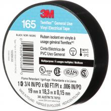 G2S 3MM-165BK4A - 3M™ TEMFLEX™ GENERAL USE VINYL ELECTRICAL TAPE, BLACK, 3/4" X 60 FT., 6 MIL, PACK OF 10