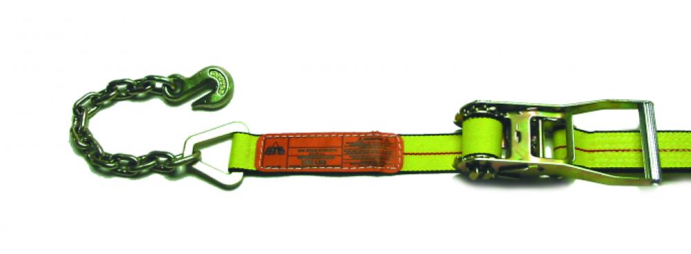 RATCHET STRAP & CHAIN ASSEMBLY 2" X 25'