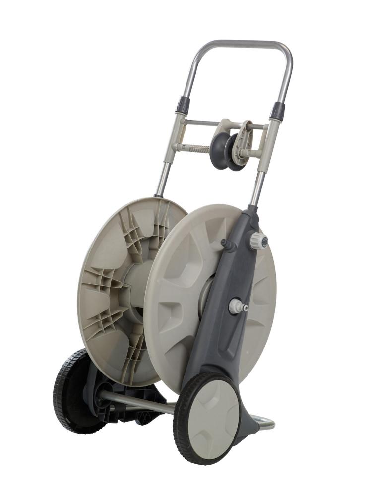 Hose Reel cart with hose guide, capacity 225', Practica