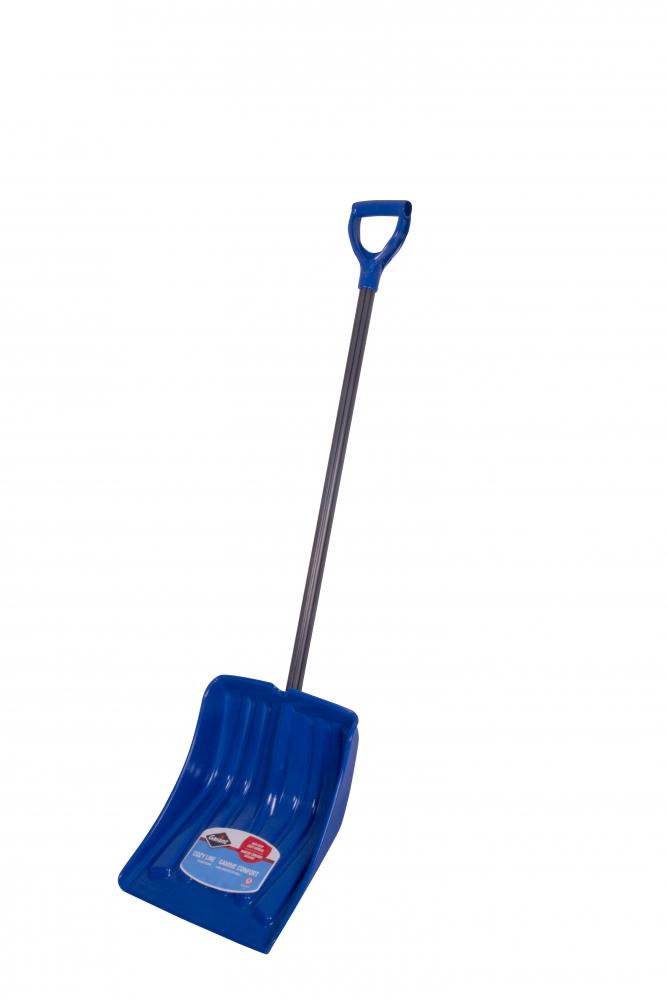 Snow shovel, 13.9" kd, TPE/steel hdle, dh, Garant
