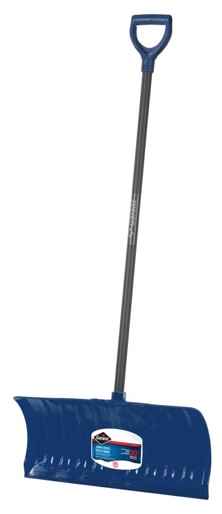 Snow pusher, 26" py blade, kd, steel/TPE hdle, dh, Garant