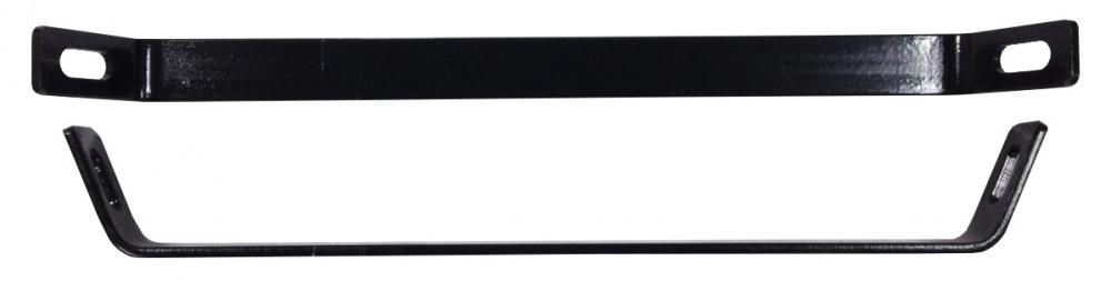 Braces for tray (2), black, 14 7/8" x 1"