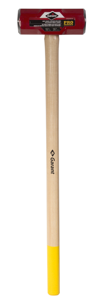 Sledge hammer, d. face, 16 lbs, 36" safety grip hdle