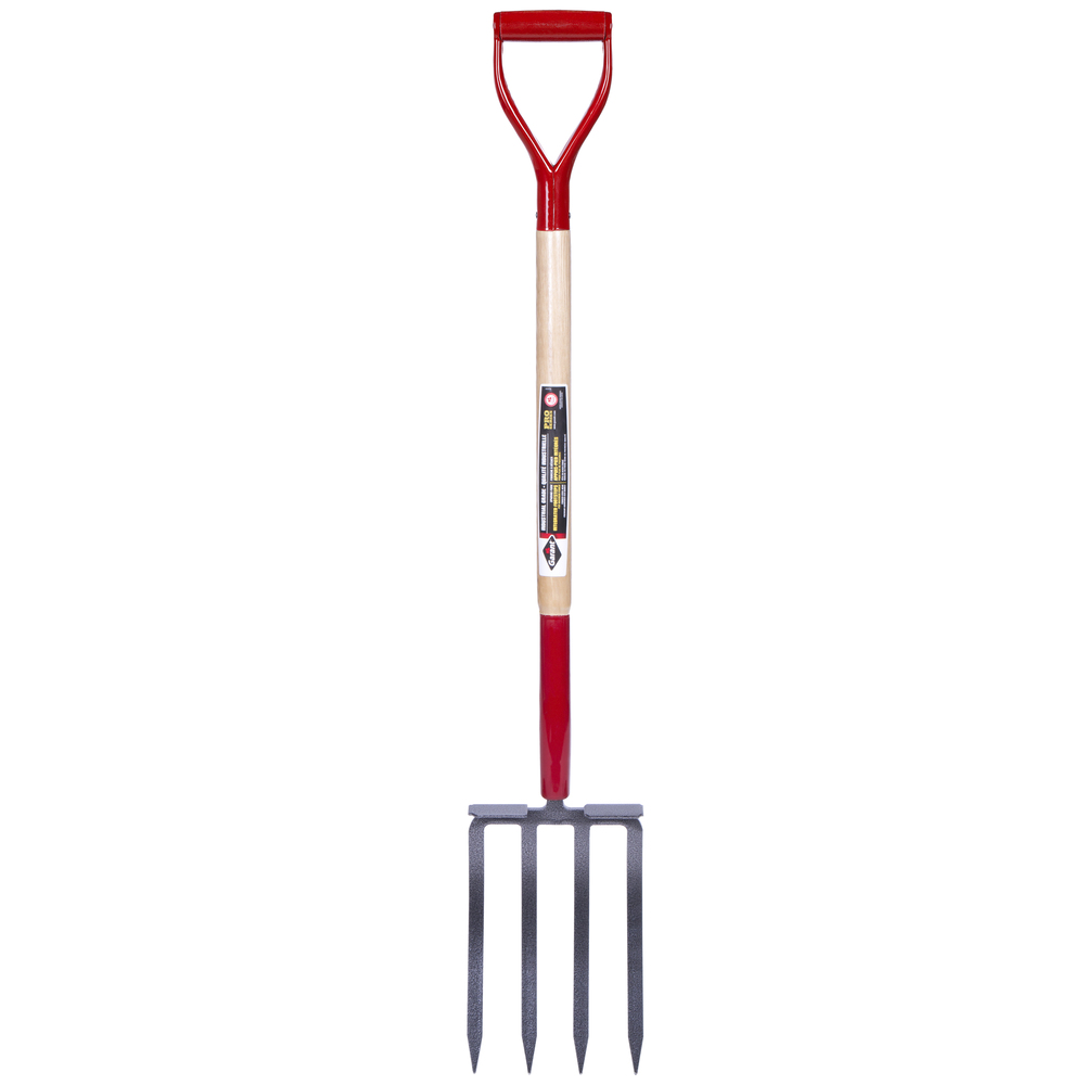 Spading fork, 4 tines/11", wood handle, dh, Garant Pro