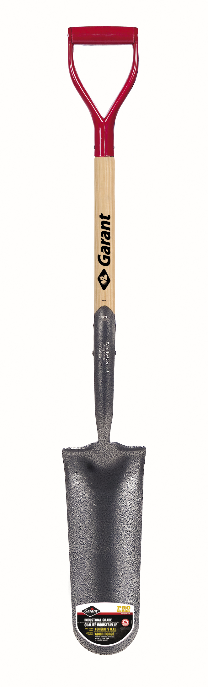 Drain spade 14", wood handle, dh