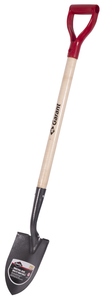 Shovel, tempered rp blade, 6" x 8.38", 42" hdle, dh