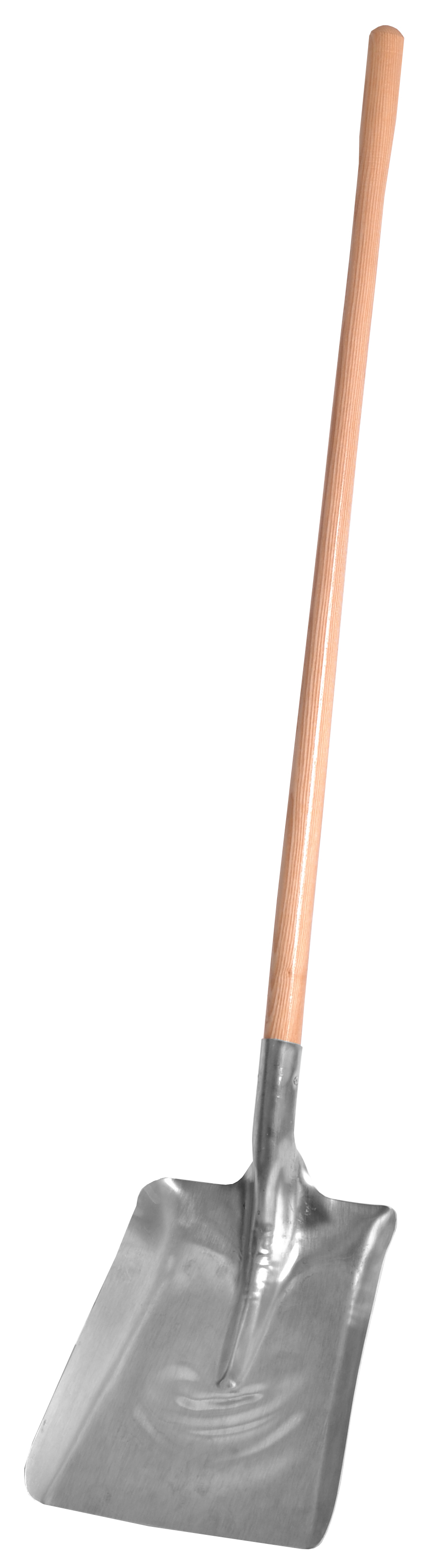 Snow shovel, 11" aluminum blade, 42" hdle, lh