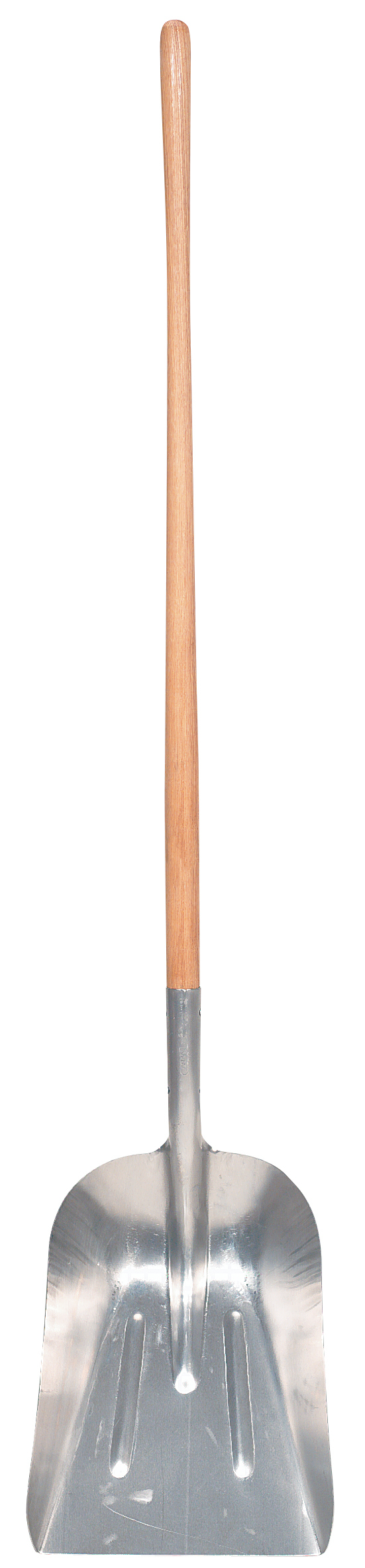 Grain scoop #8, aluminum blade, 48" hdle, lh