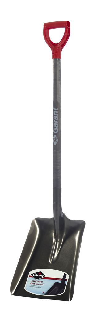 Shovel, all purpose, 11.25" steel blade, wood handle, D grip