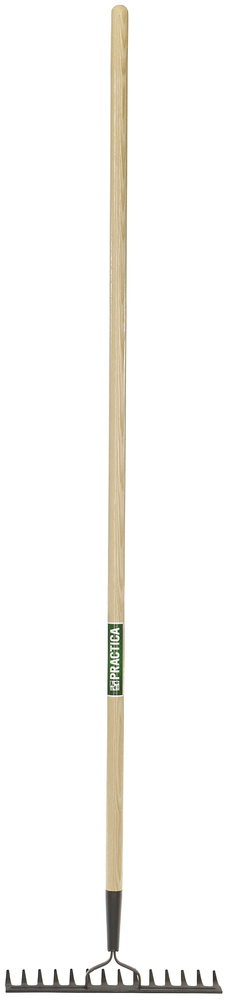 Level rake, double back, 14 tines, 60" hdle, Practica