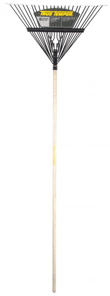 Springback lawn rake, 24" steel tines, TT