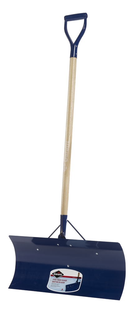 Snow pusher, 24" steel blade, wood handle, dh