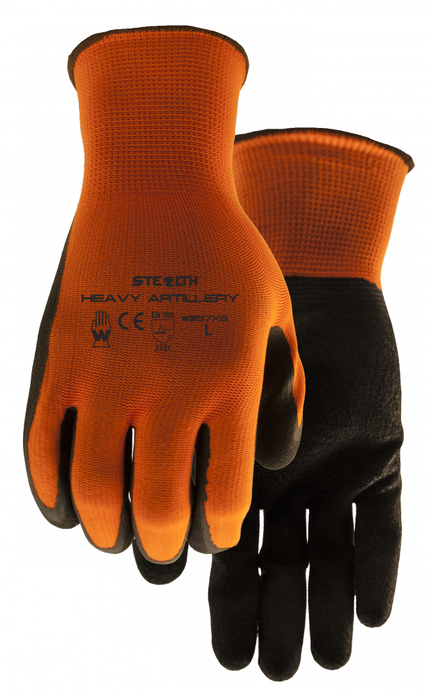 STEALTH HEAVY ARTILLERY CRINKLE LATEX HI VIS 6 PACK COATED - L