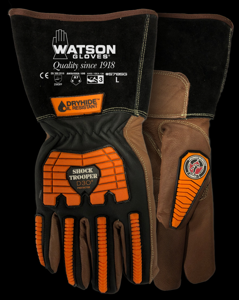 SHOCK TROOPER A7 D30 BACK & ANTIVIBE PALM GAUNTLET GOATSKIN - S