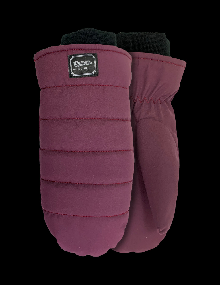 PURPLE PUFFER MITT TASLON BACK AND PALM EC200 LINED LIFESTYLE - M