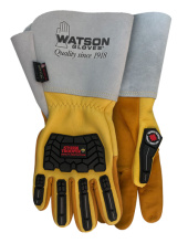 Watson Gloves 5782GCR-S - STORM TROOPER A5 TPR DEER BACK COW PALM GAUNTLET - S