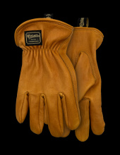 Watson Gloves 597C-L - THE DUKE FULLGRAIN COWHIDE GOLD DRIVER - L