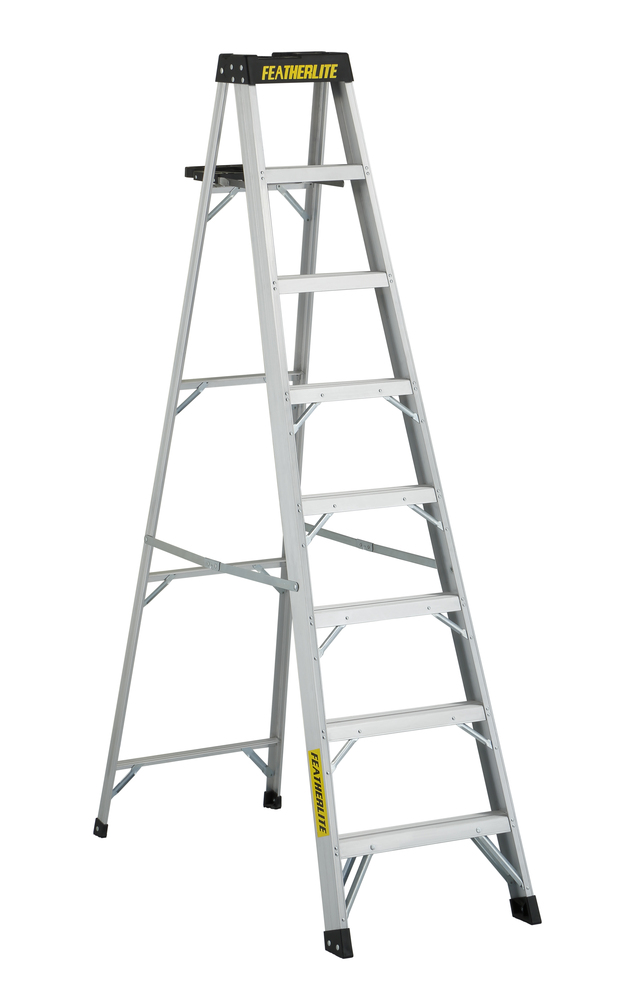 8' Aluminum Step Ladder Type IA 300 Load Capacity (lbs)