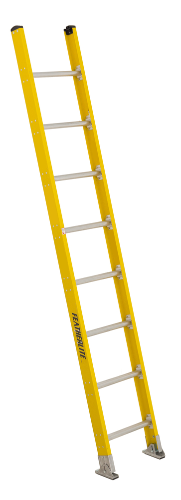 8' Fiberglass Straight Ladder Type IAA 375 Load Capacity (lbs)
