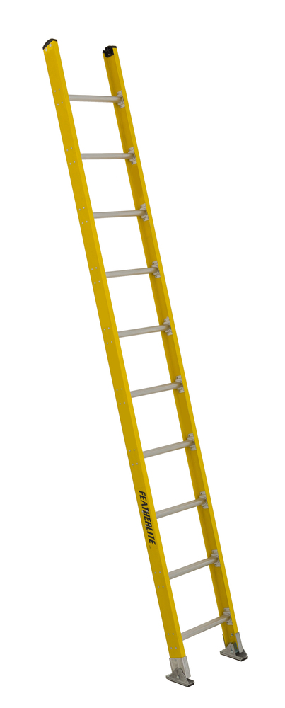 10' Fiberglass Straight Ladder Type IAA 375 Load Capacity (lbs)