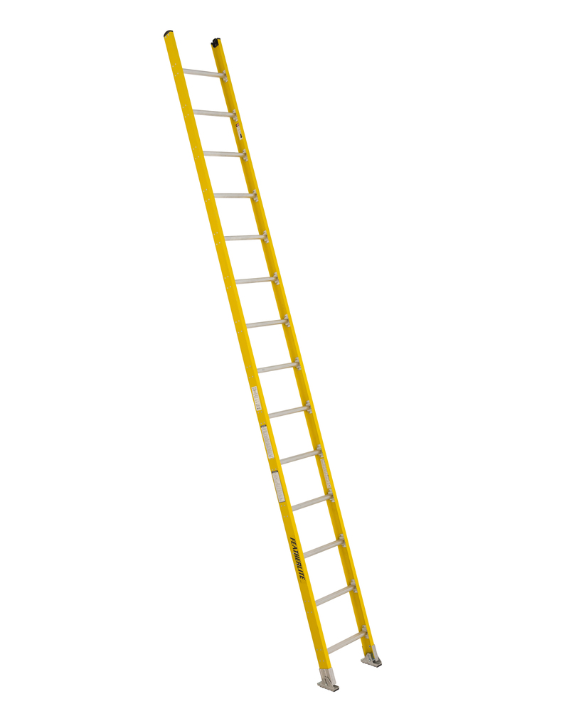 14' Fiberglass Straight Ladder Type IAA 375 Load Capacity (lbs)
