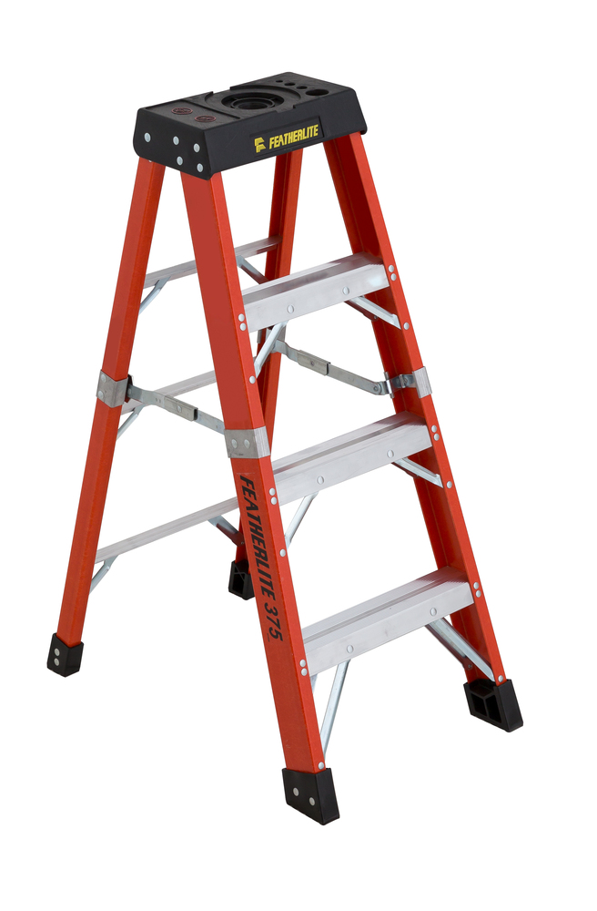 4' Fiberglass Step Ladder Type IAA 375 Load Capacity (lbs)