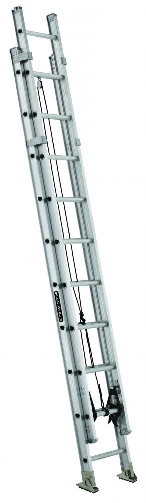20' Aluminum Extension Ladder, Type IAA, 375 lb Load Capacity