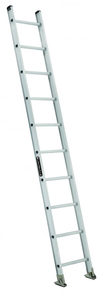 10' Aluminum Straight Ladder, Type IA, 300 lb Load Capacity
