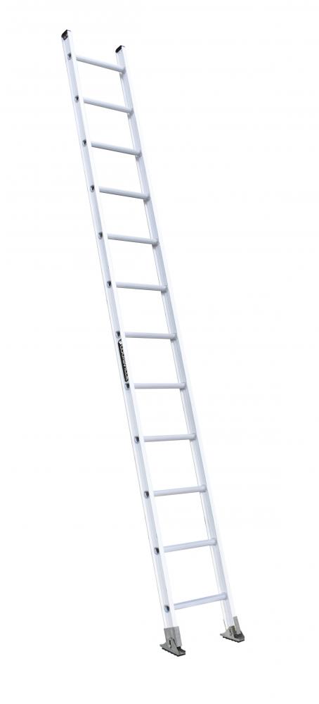 12' Aluminum Straight Ladder, Type IA, 300 lb Load Capacity