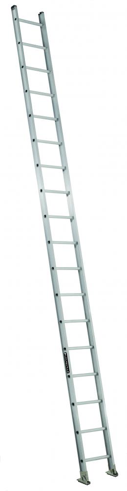 18' Aluminum Straight Ladder, Type IA, 300 lb Load Capacity