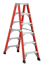 Louisville Ladder Corp 6608-AA - 8' Fiberglass Twin Step Ladder Type IAA 375 Load Capacity (lbs)