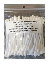 Dentec 80-1207-0 - COTTON TIPPED APPLICATORS 3