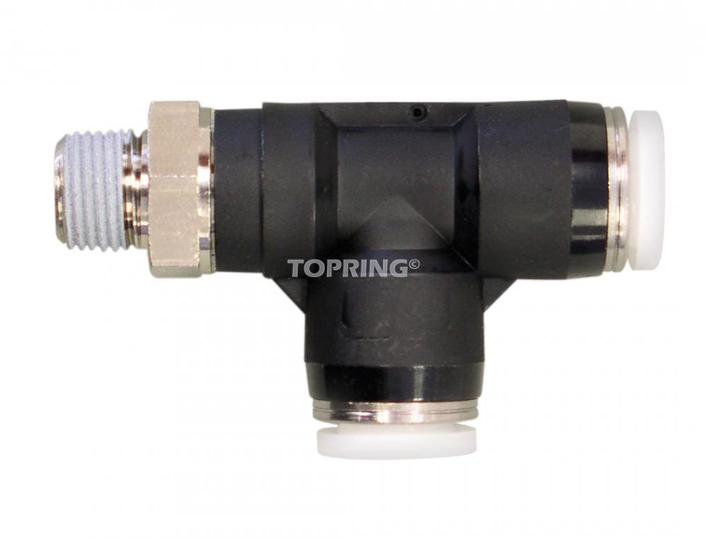 6 mm Push-to-Connect to 1/4 (M) NPT Tee Adapter